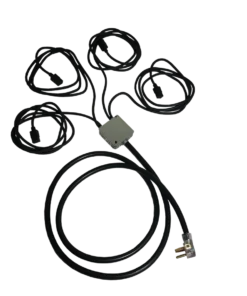 240V 50A PDU with 4 x C19 Cables for Cryptocurrency Mining