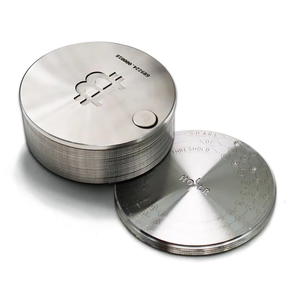 HODLR BITCOIN Edition Seed Key Phrase Backup - Silver