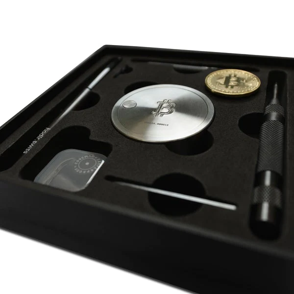 HODLR BITCOIN Edition Seed Key Phrase Backup - Silver