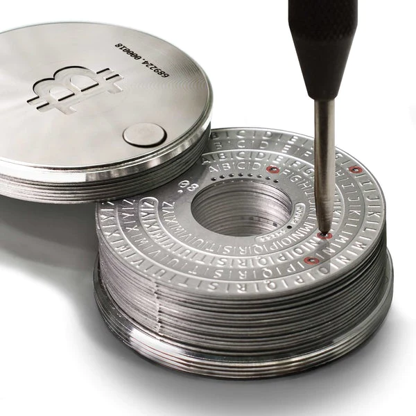 HODLR BITCOIN Edition Seed Key Phrase Backup - Silver